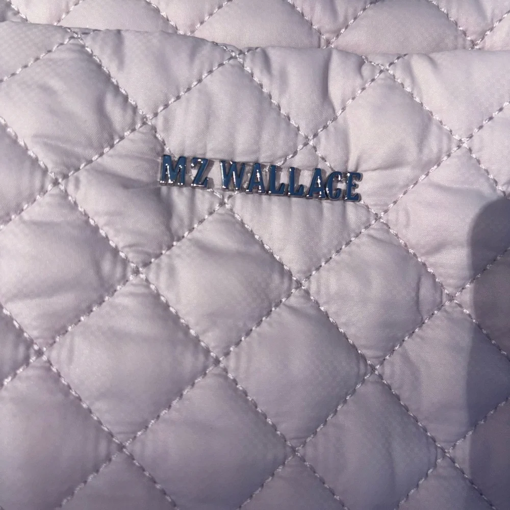 MZ Wallace Quilted Tote in Light Gray - Picture 6 of 8